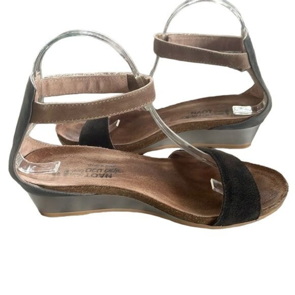 Naot Black and Brown Women's Sandals